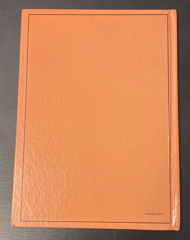 Vintage Rourke Dinosaur Library Books Orange Pink Lavender Decorative Bookshelf