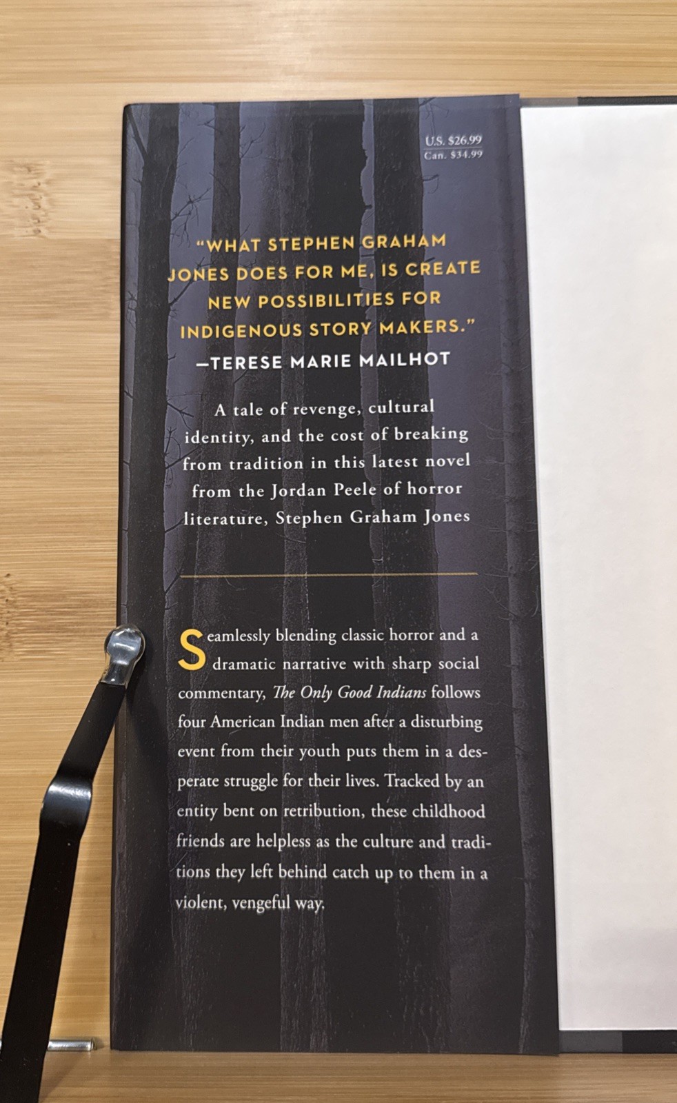 The Only Good Indians – Stephen Graham Jones (Hardcover) First Edition/Print VG