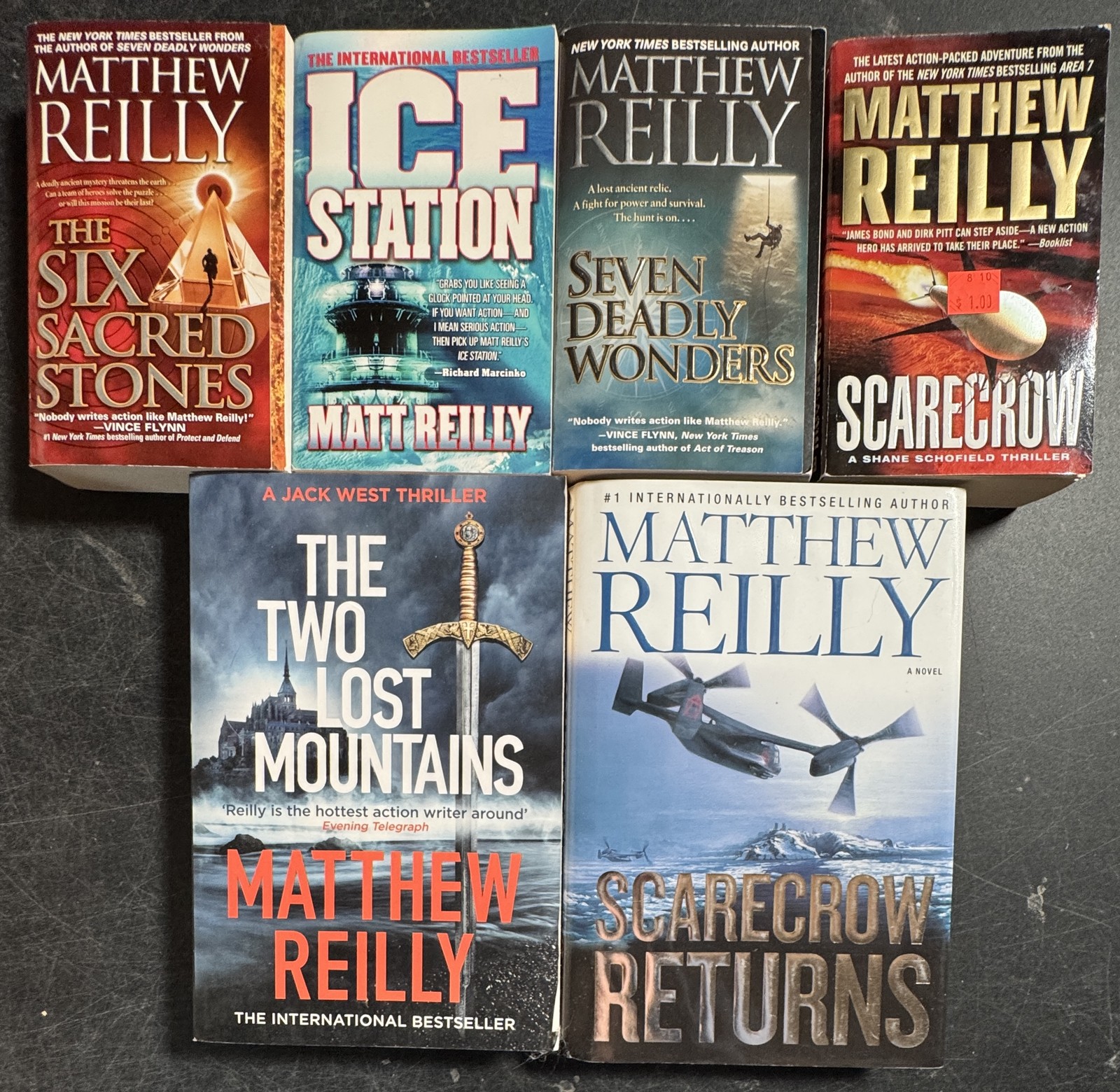 Lot 6 MATTHEW REILLY Scarecrow Jack West Jr Two Lost Mountains