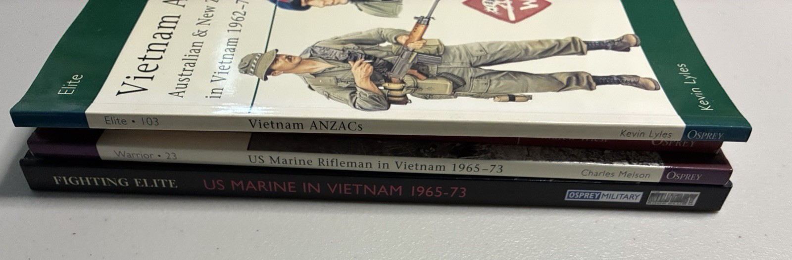 Lot 4 OSPREY Books VIETNAM WAR Uniforms Equipment Excellent Condition