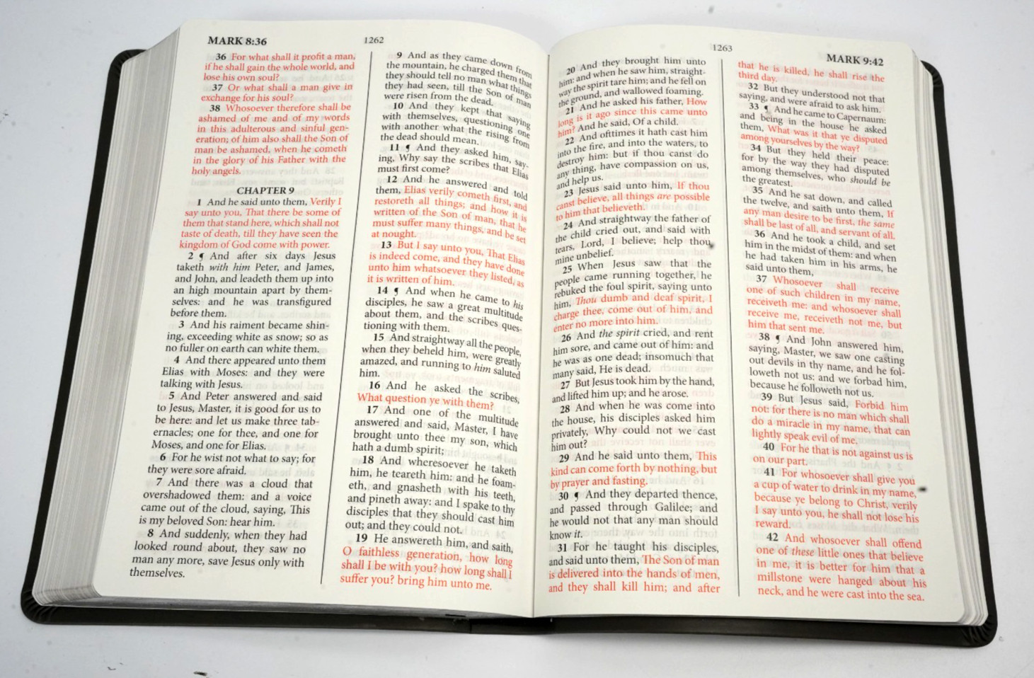 Giant Print King James Version Bible Charcoal Simulated Leather Map Section TGS