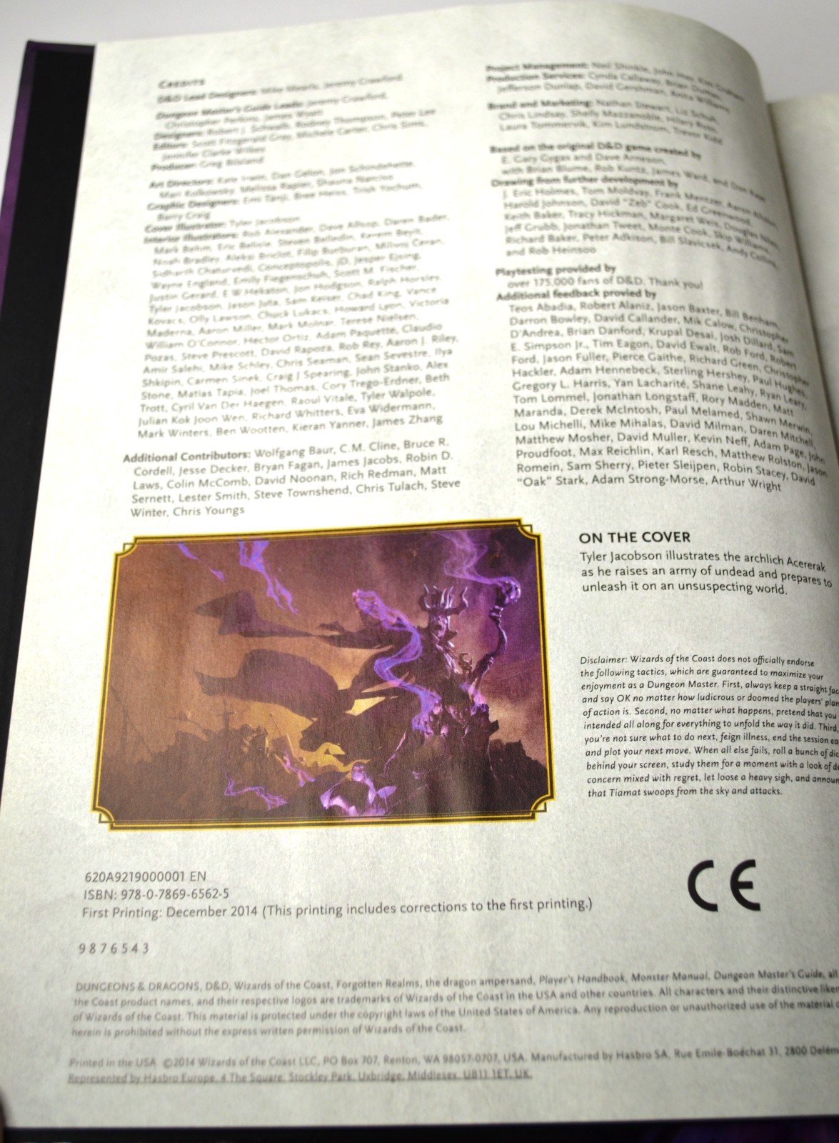 2014 DUNGEONS & DRAGONS D&D DUNGEON MASTER’S GUIDE HARDCOVER