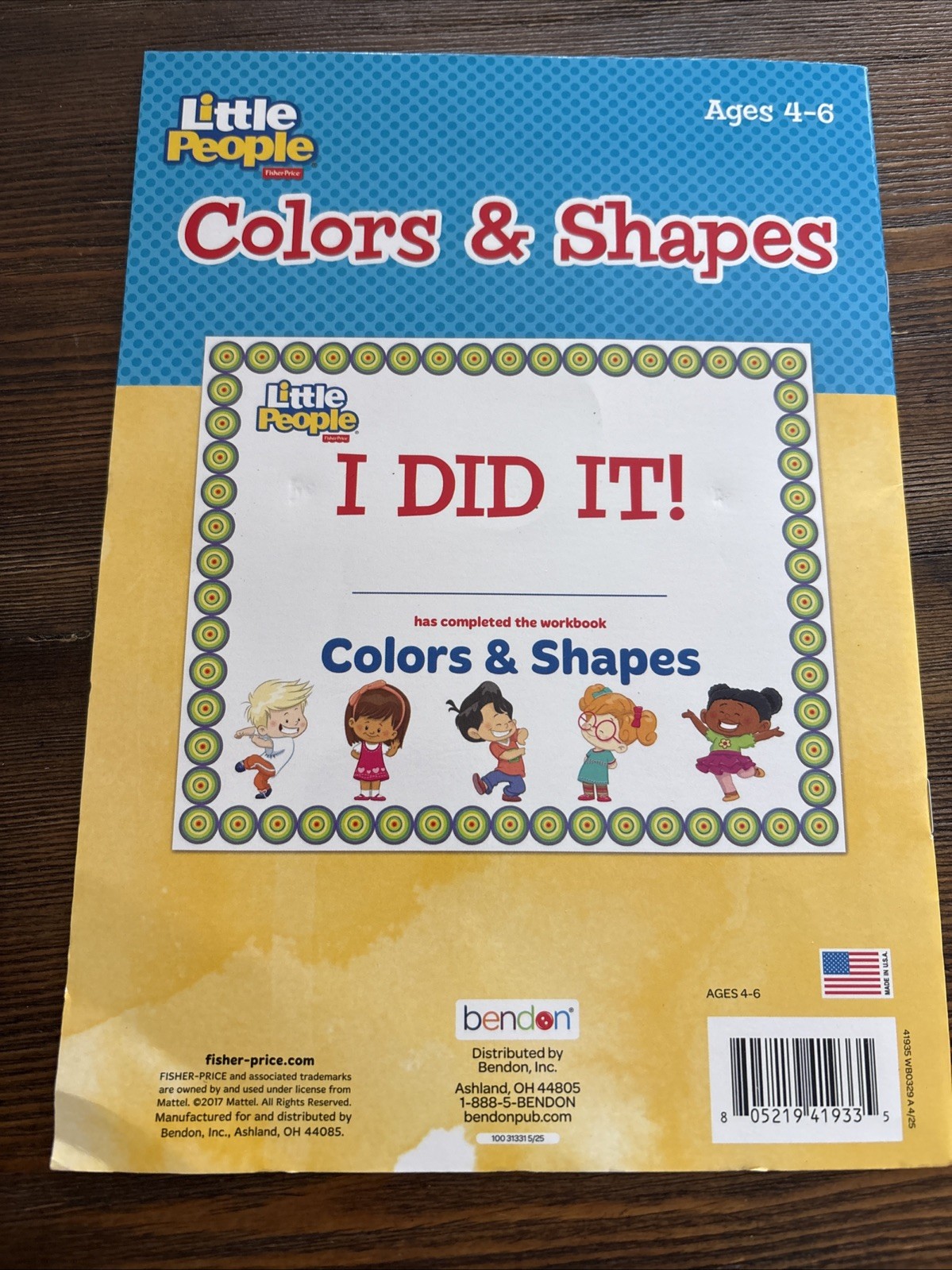 Little People Colors & Shapes Ages 4-6