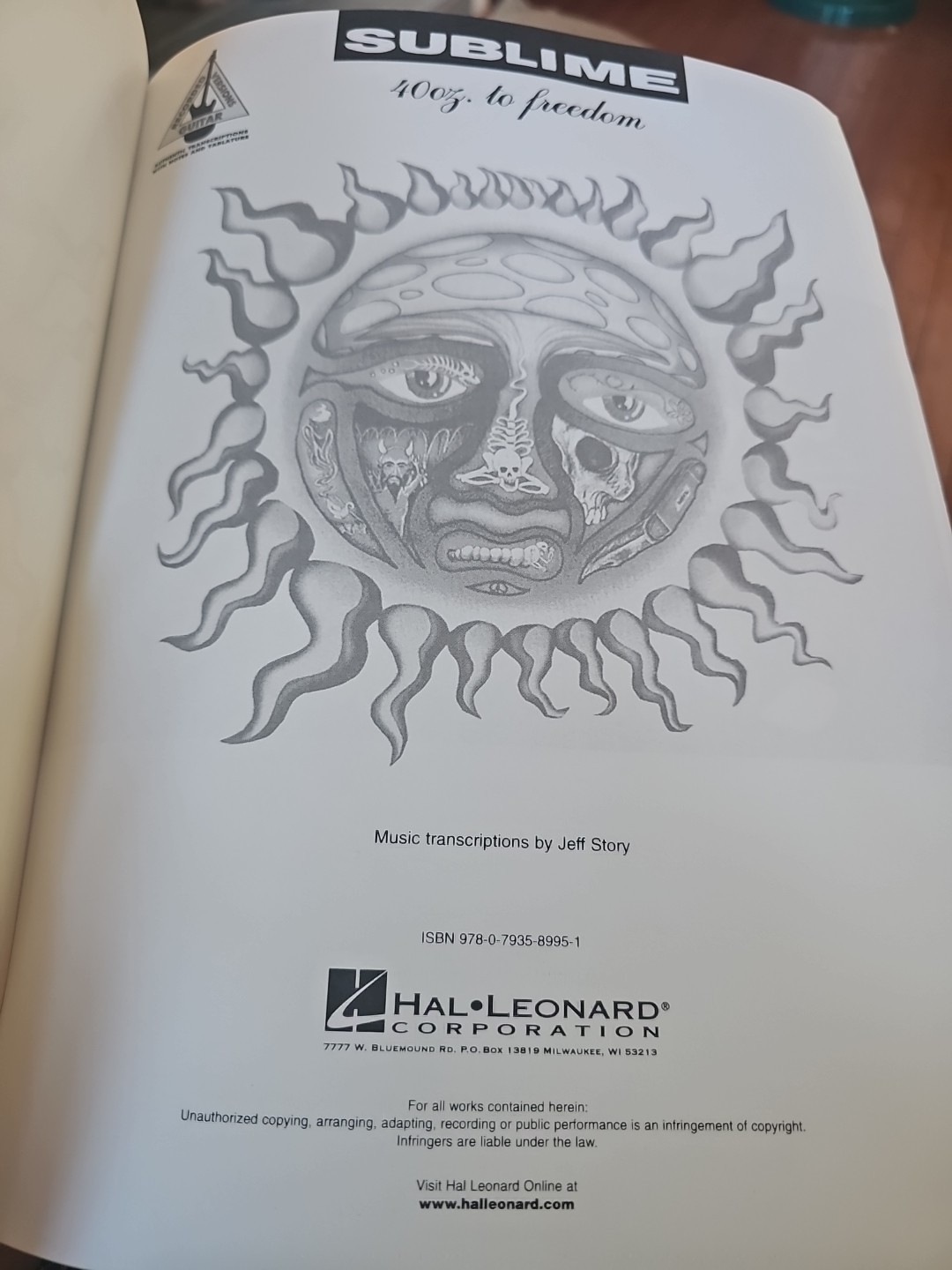 Sublime 40 Oz. to Freedom : Guitar/TAB/Vocal by Sublime 1999 Hal Leonard