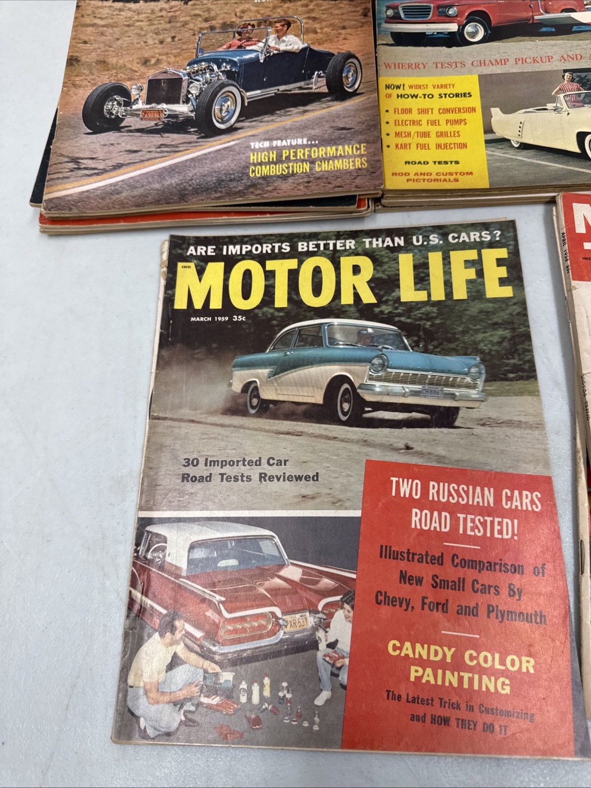 Lot Of 38 VTG Magazines-20 Car Craft 1959-63,5 Cars,3 MotorTrend 1958-64,10 Misc
