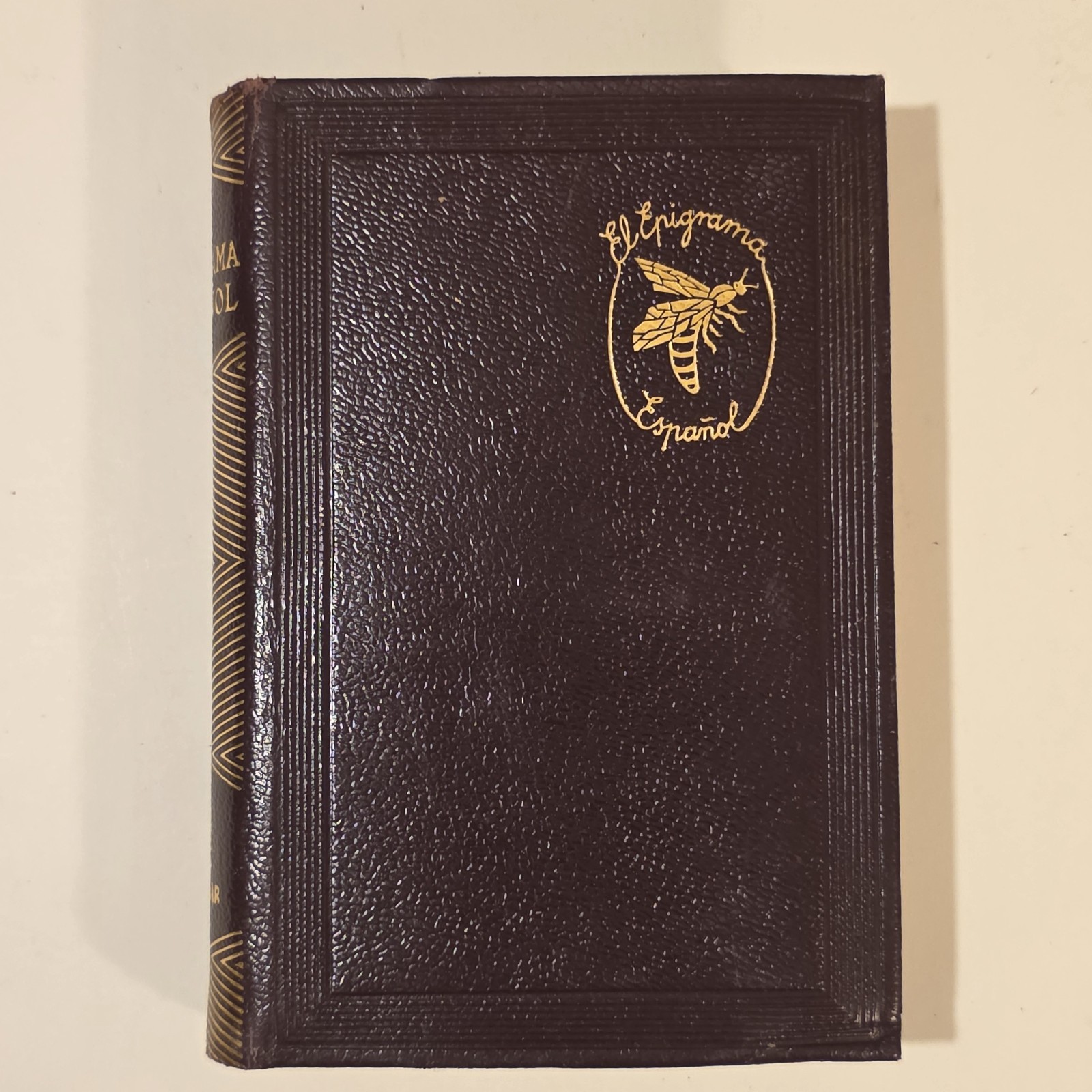 Lot 4 Vintage Aguilar Spanish Classics Mini Leatherette Books Góngora Thackeray