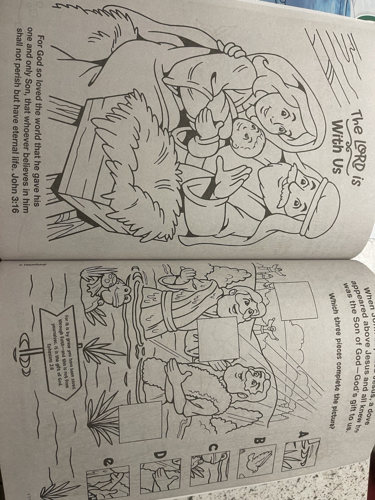 Bible Fun Colortivity Activity & Coloring Book Set of 4 Over 250 pages Assorted