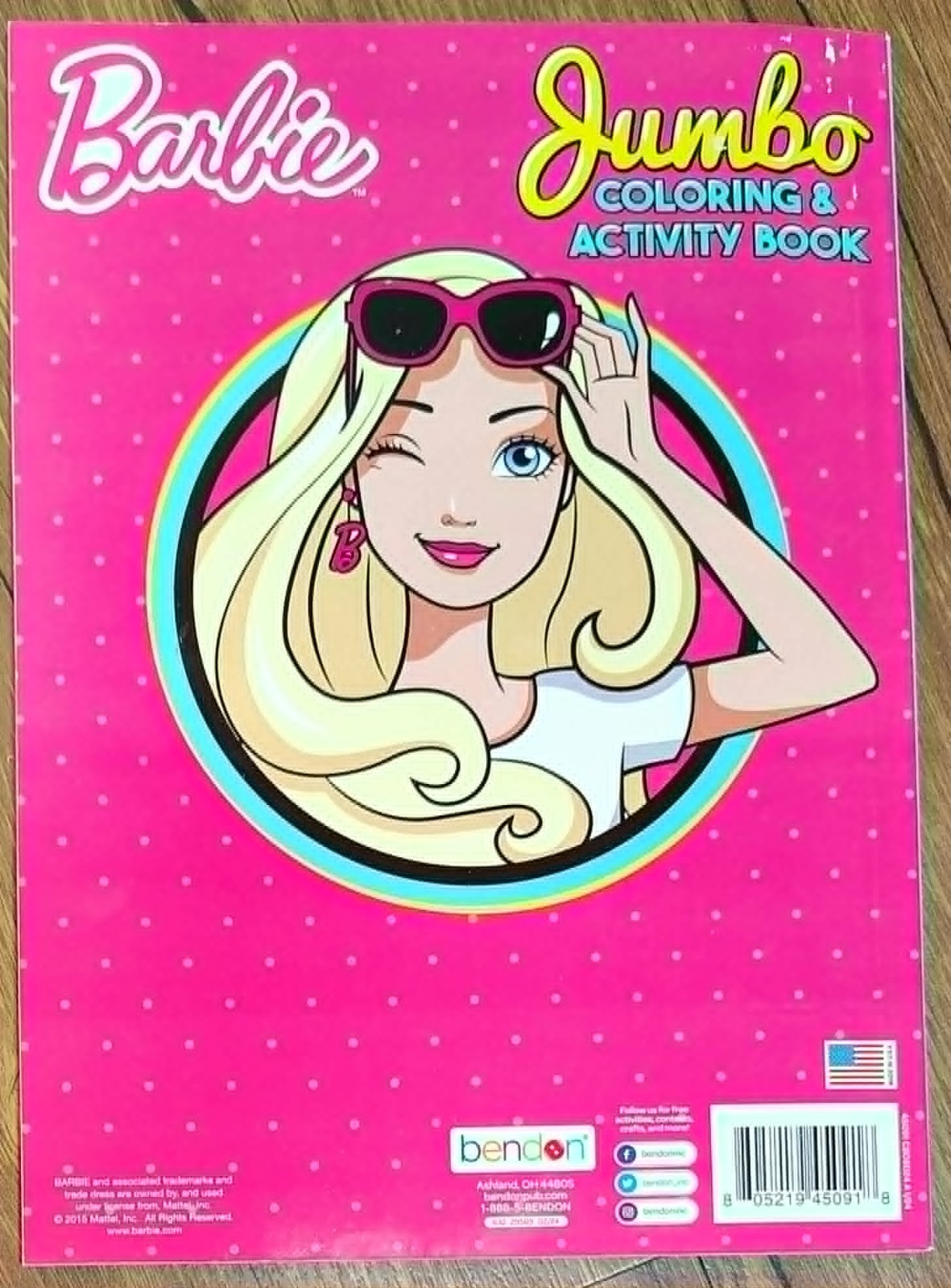 Barbie Jumbo Coloring & Activity Book Tear/Share Pages Shine so Bright ❤️2015