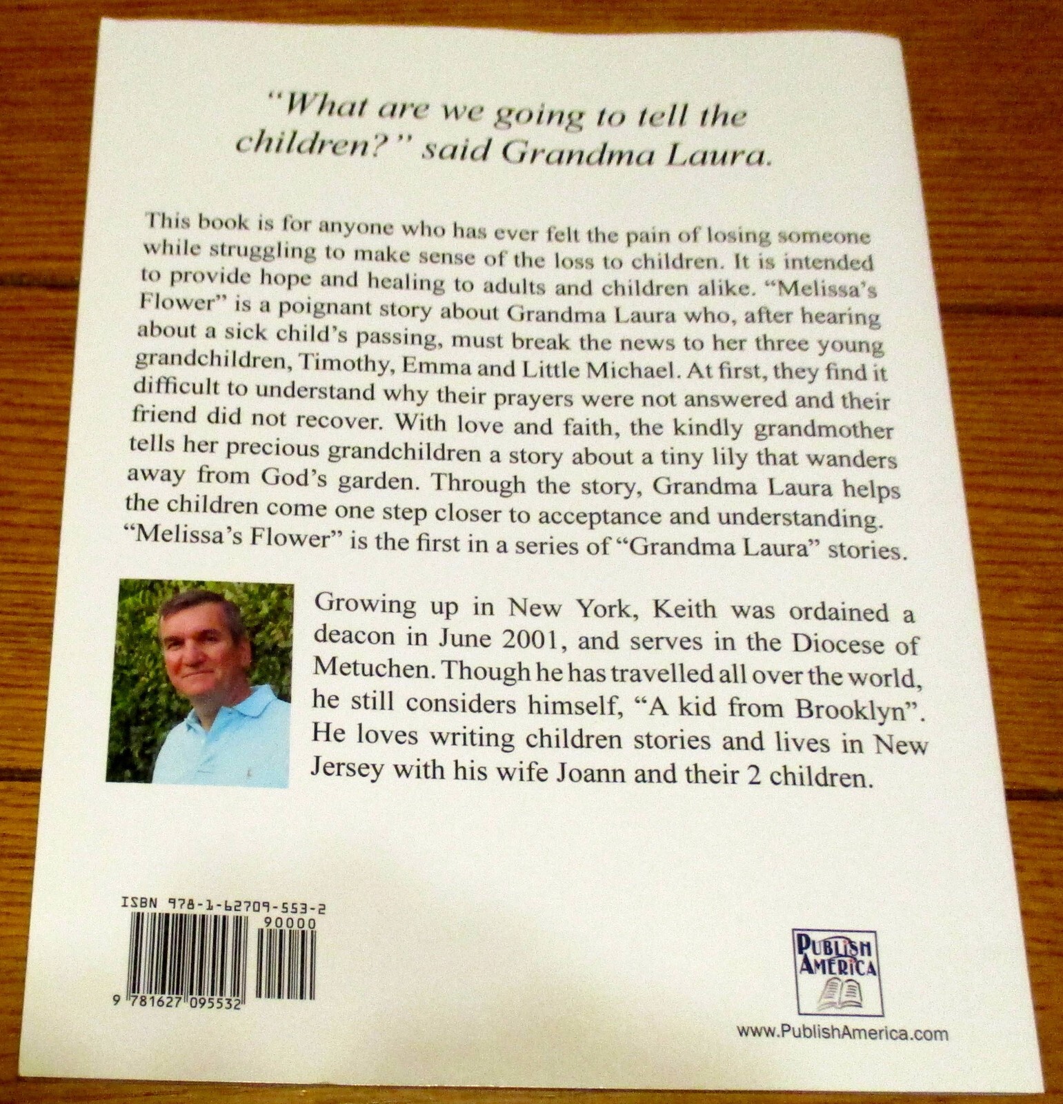 2012 Melissa s Flower “A Grandma Laura Story” SIGNED First Printing 18 Pages