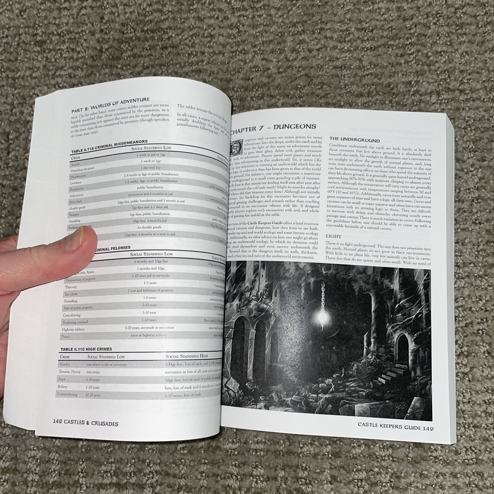 Castles & Crusades Castle Keepers Guide 2nd Printing by Davis Chenault TLG 2015