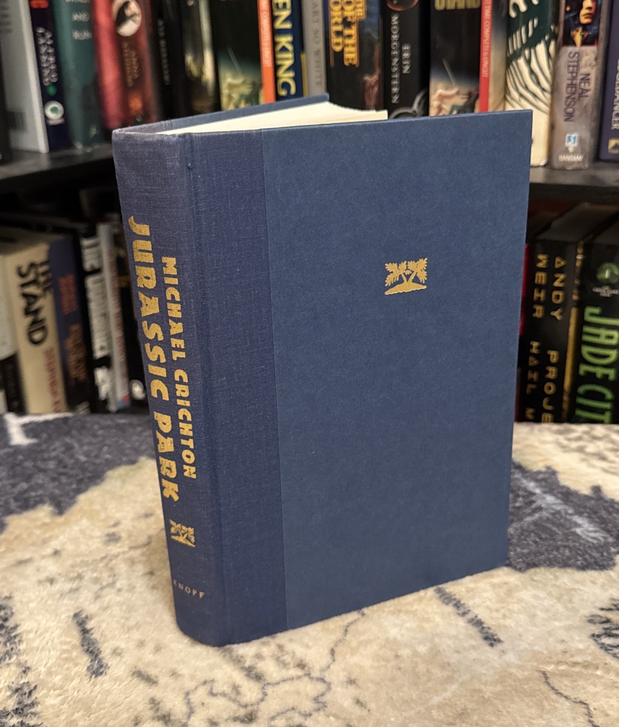 Jurassic Park – Michael Crichton (1990, Hardcover) First Edition/8th Print, G