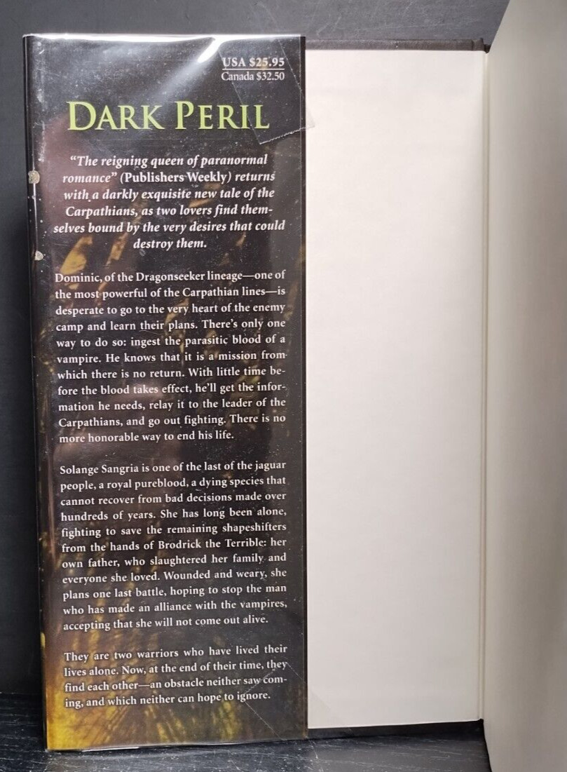 Lot of 3 Christine Feehan HC Ex-Library Dark Predator Dark Storm Dark Peril Para