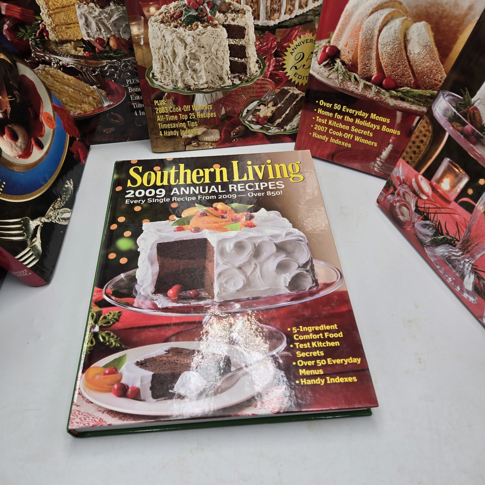 Southern Living Cookbooks 1992 1993 2002 2003 2007 2008 2009 lot 7 Annual Recipe