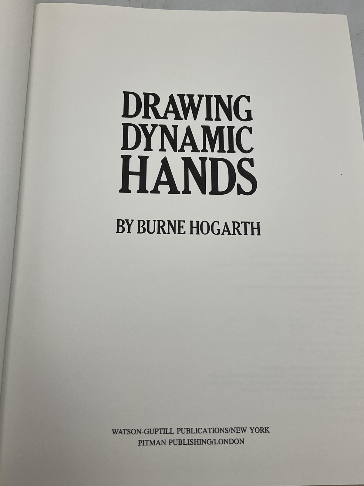 Vintage Drawing Dynamic Hands Burne Hogarth Hardcover Orange 1st 1977 DJ