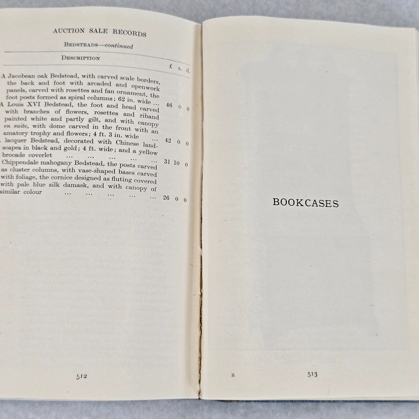 VALUES OF ANTIQUES by J. W. Caldicott Bath, England 1929 Vintage Hardback Book