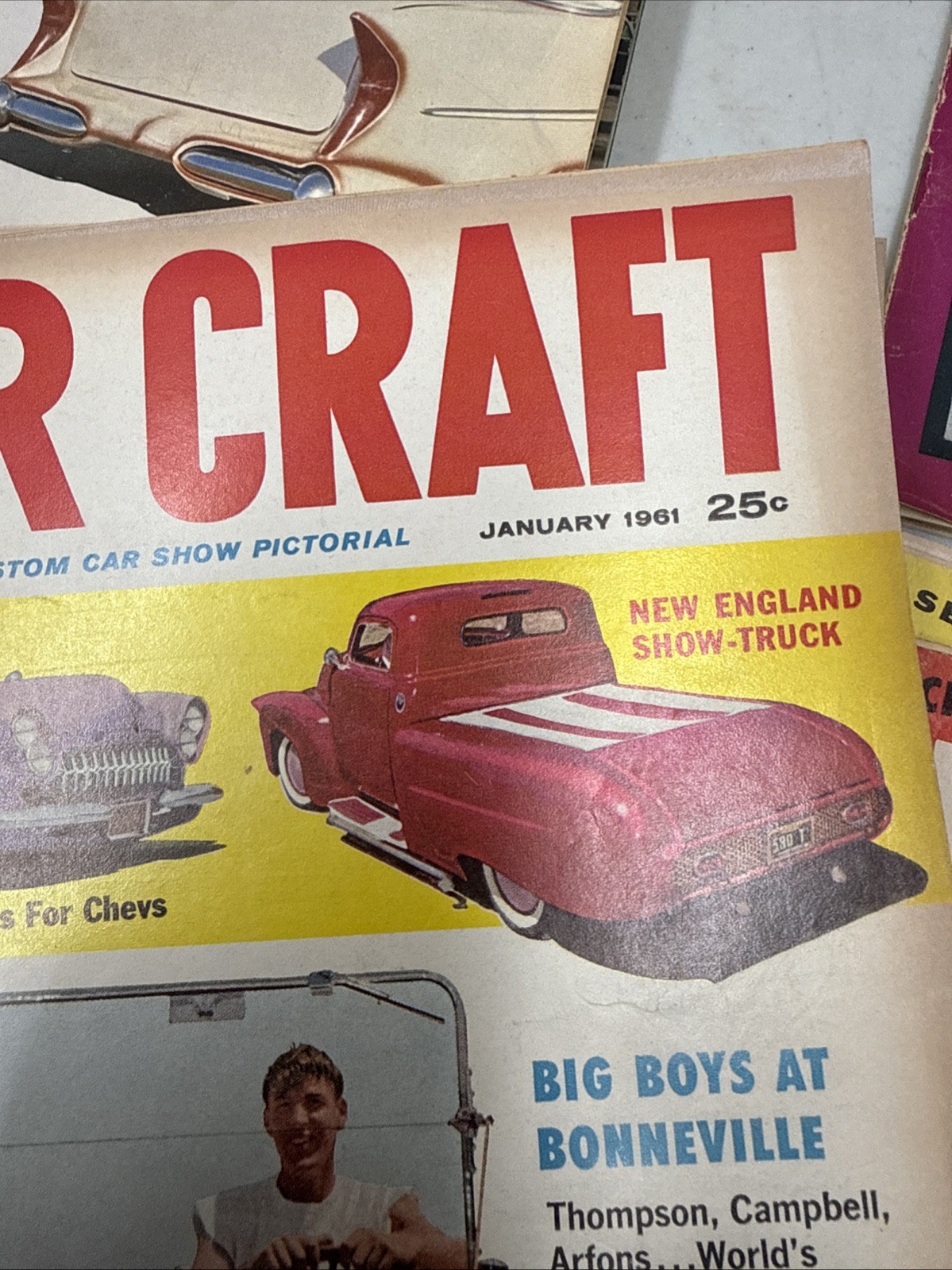 Lot Of 38 VTG Magazines-20 Car Craft 1959-63,5 Cars,3 MotorTrend 1958-64,10 Misc