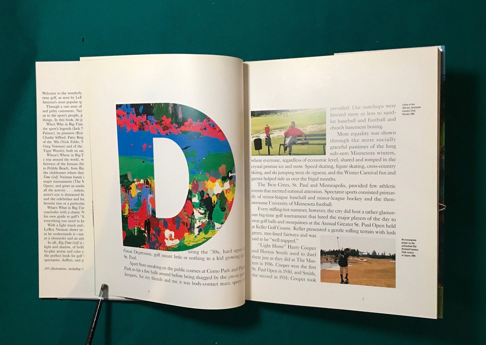 Big-Time Golf, Signed by Leroy Neiman