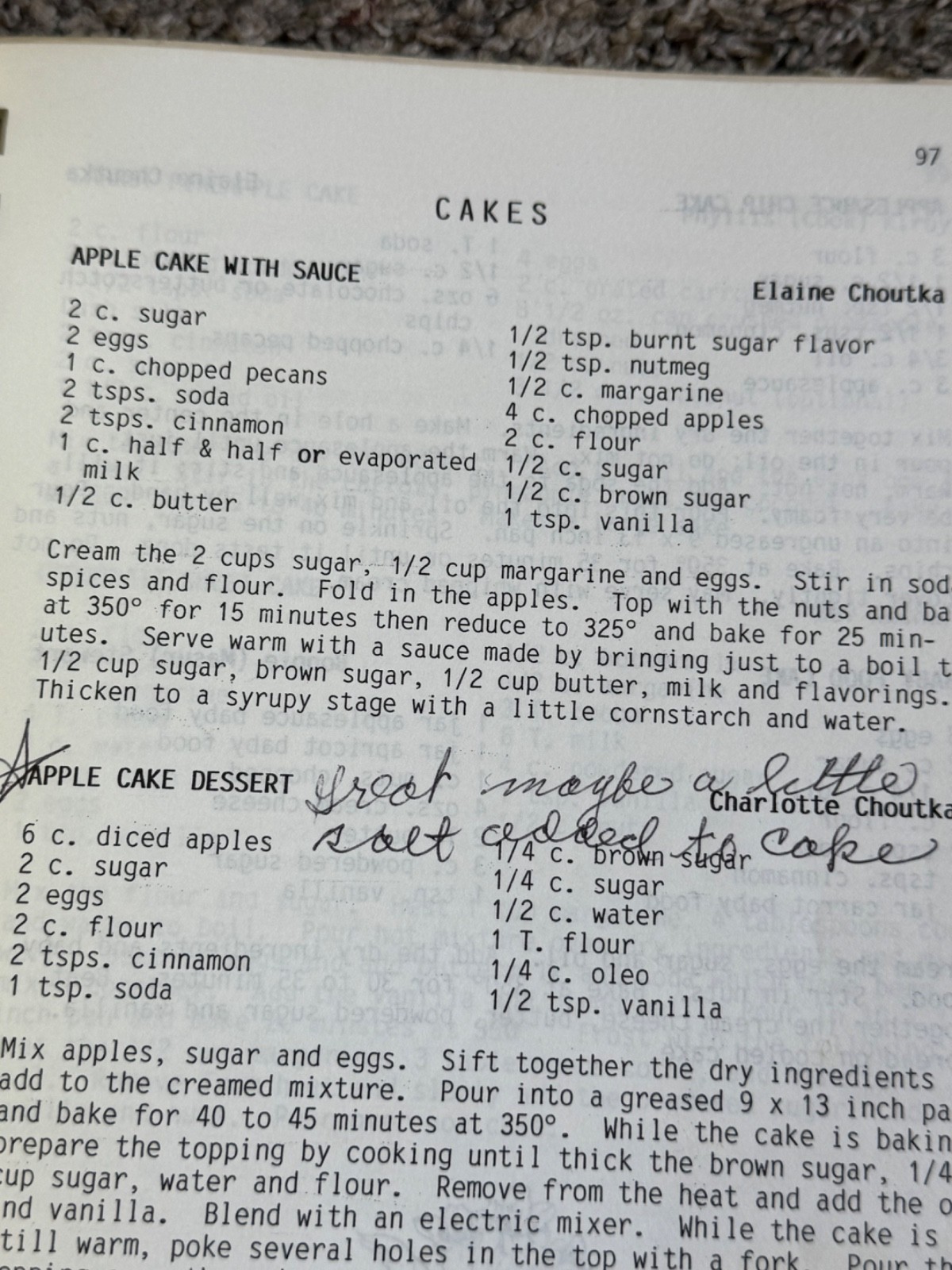 St. Francis de Sales Schoolcraft Catholic Church Madison, NE Recipe Book 1987