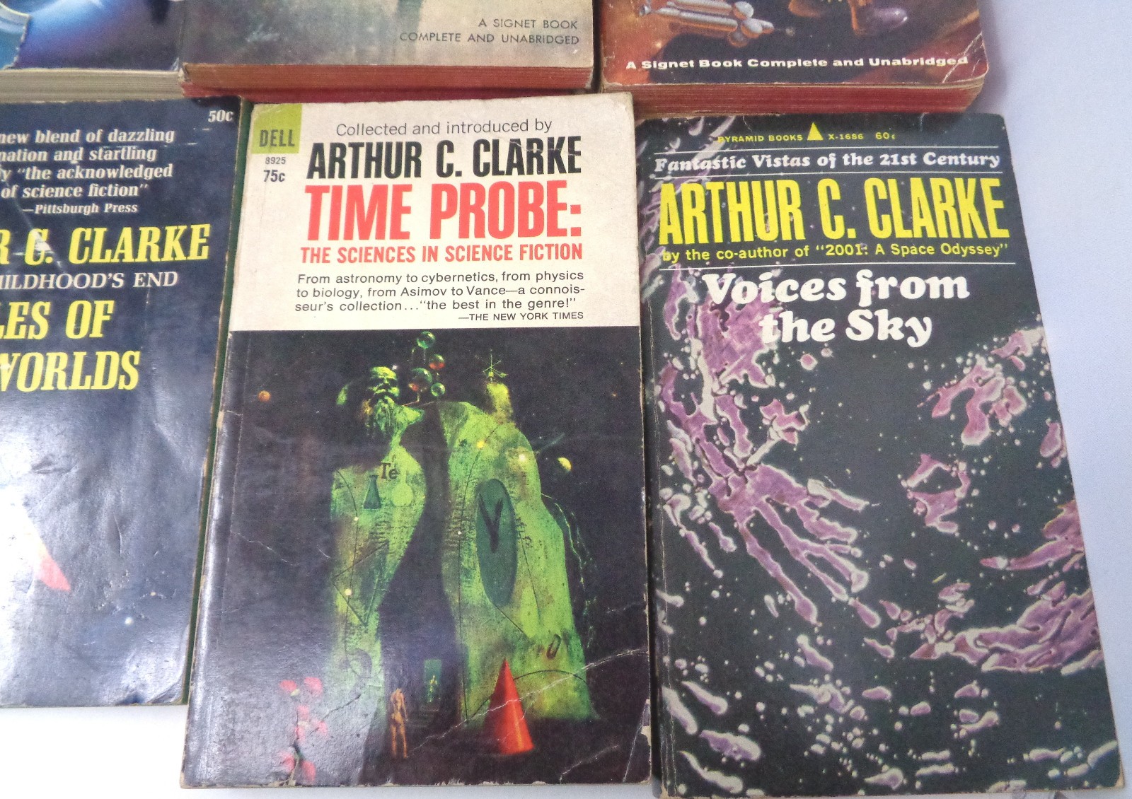 Lot of 25 Arthur C. Clarke sci‑fi paperbacks: Childhood’s End, Rendezvous with..