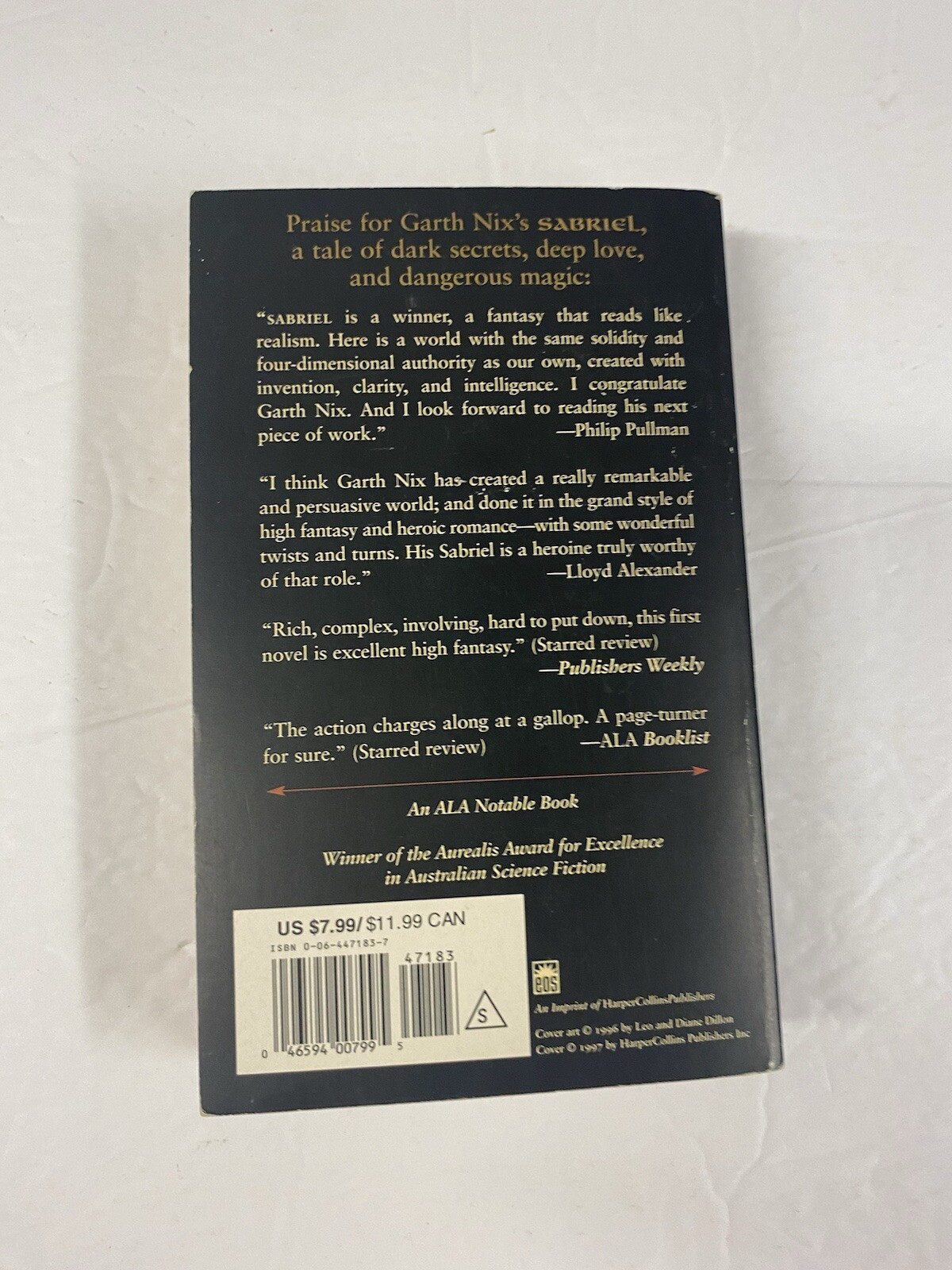 GARTH NIX Sabriel 1996 First American Edition Fantasy Novel Harper Collins