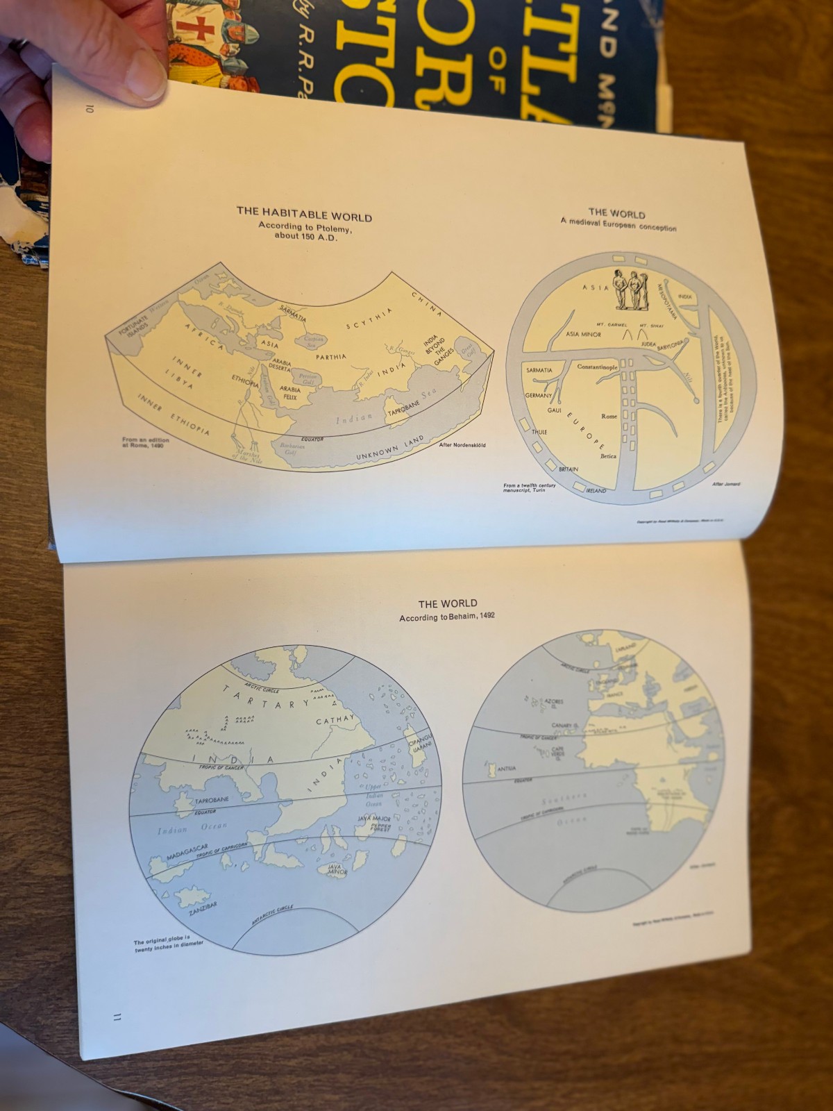 Rand McNally Atlas of World History – 132 pgs maps HCDJ 1957