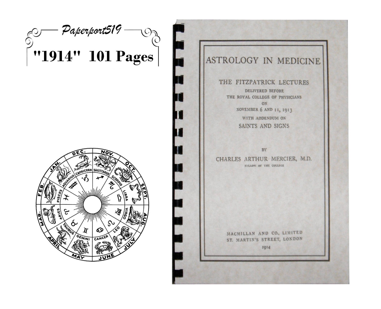 Astrology In Medicine “1914” 101 Pages