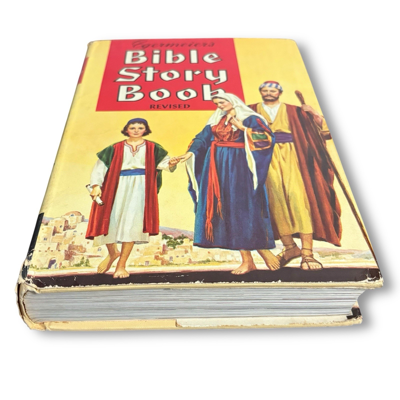 1963 Egermeier’s Bible Story Book Warner Press HCDJ Revised Young & Old
