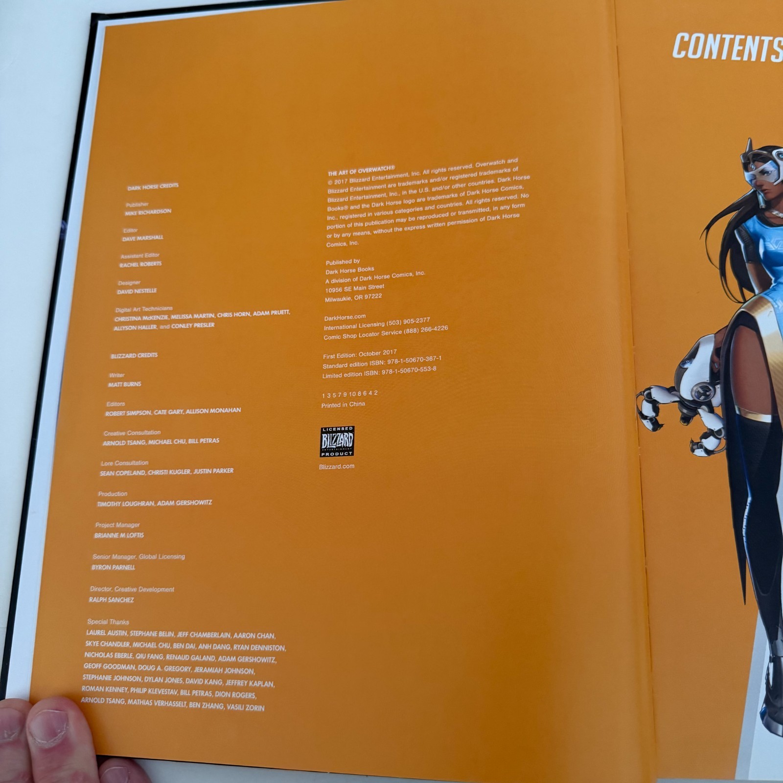 The Art of Overwatch Hardcover 2017 Blizzard Dark Horse Comics