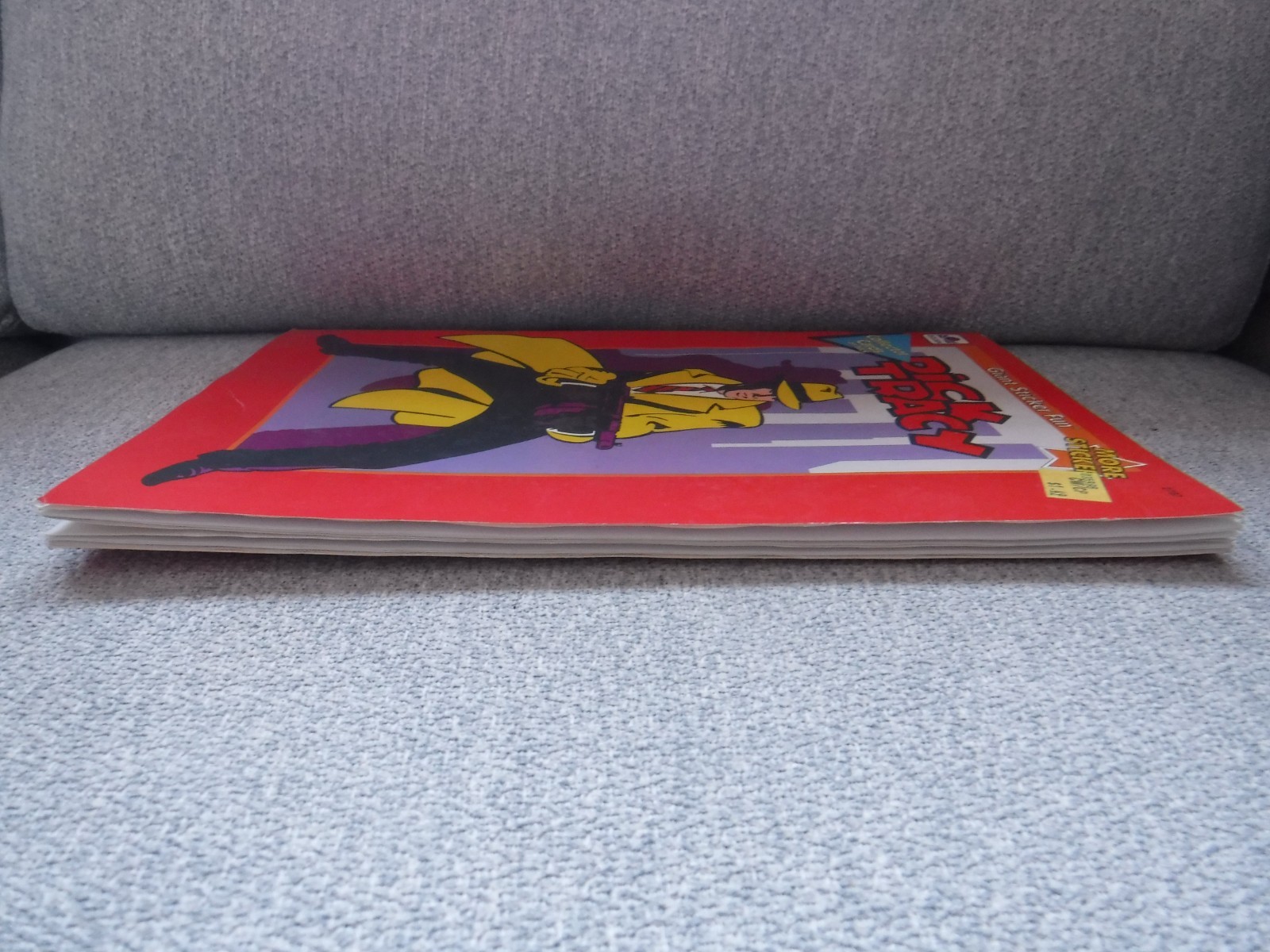 Dick Tracy Lot Giant Sticker Fun Coloring Book + 2 Folders 1990 Golden Vintage
