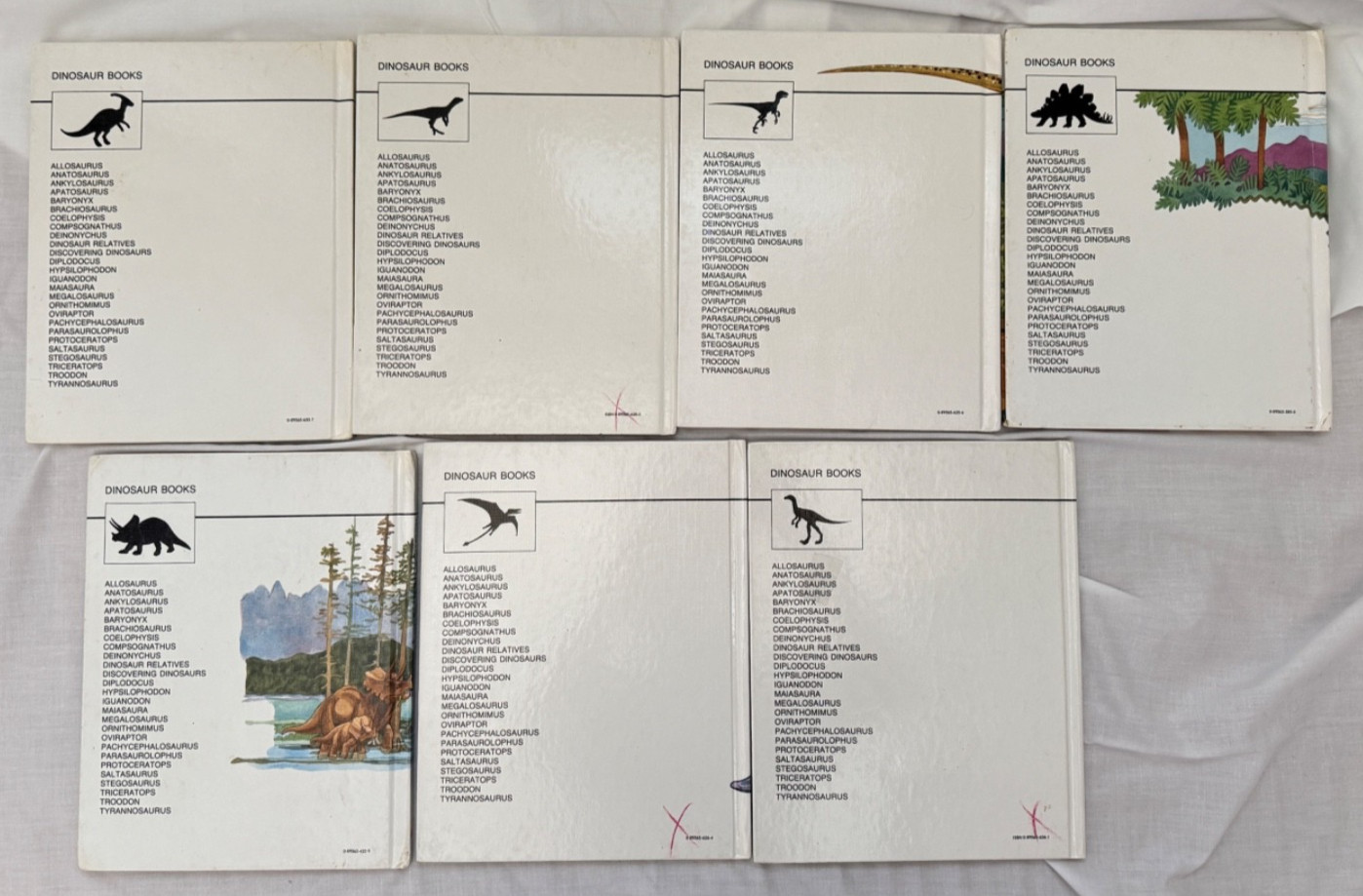 Lot of 7 Dinosaur Picture Books by Janet Riehecky Hardcover-Child’s World,Inc