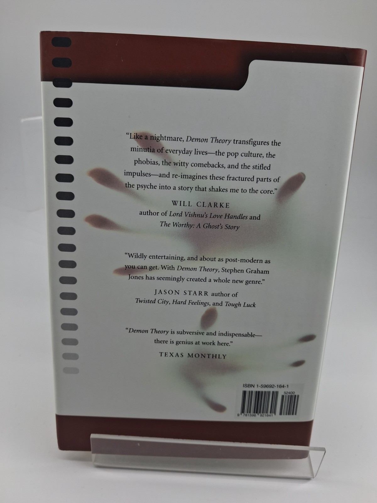 RARE OOP Demon Theory by Stephen Graham Jones (2006, Hardcover)