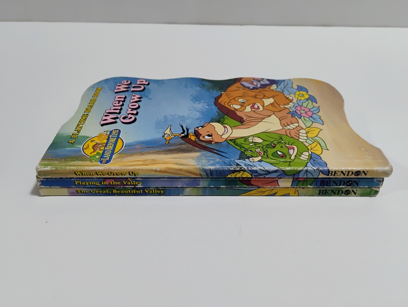 Vintage Bendon Land Before Time Board Books Lot Little Foot Petrie Ducky Sarah