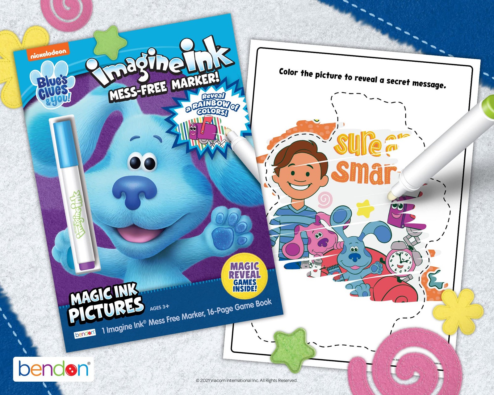 Nickelodeon Blue’s Clues and You 16-Page Imagine Ink Coloring B Toy