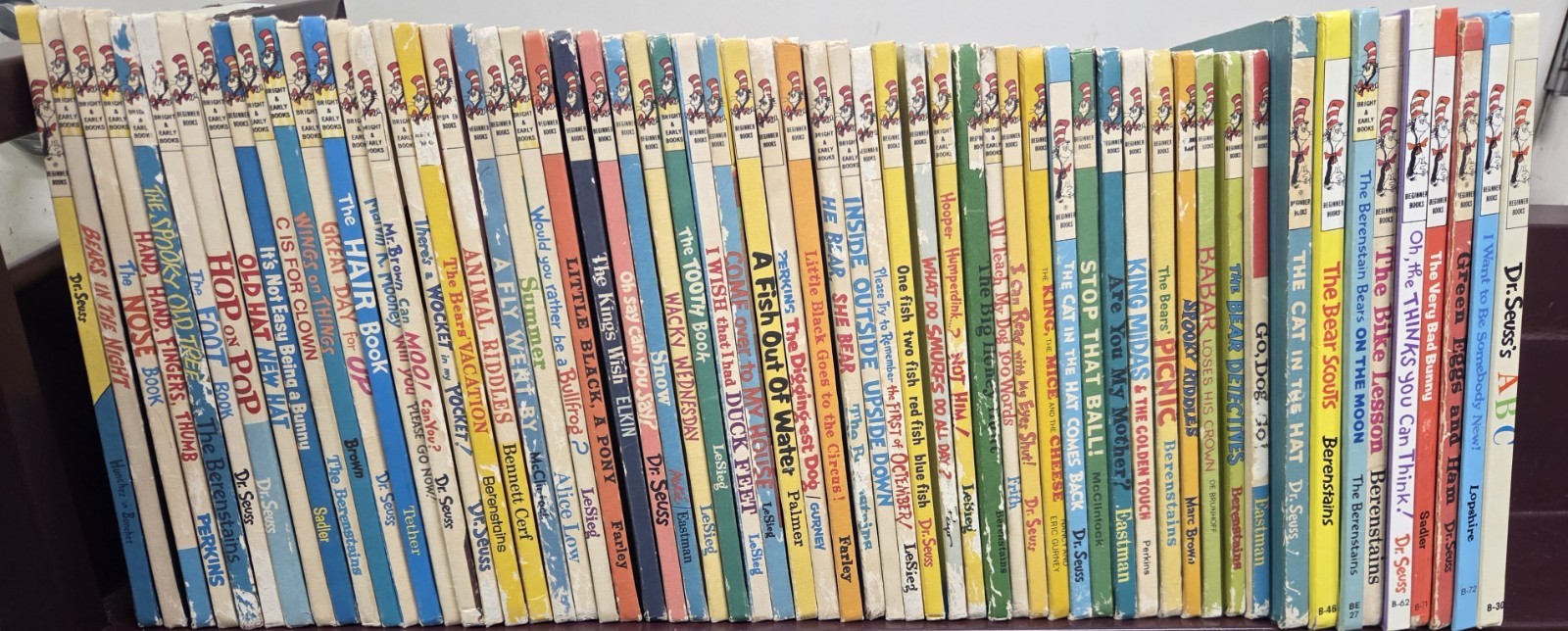 Dr. Suess Bright and Early I Can Read Beginners Books Lot of 60 HC
