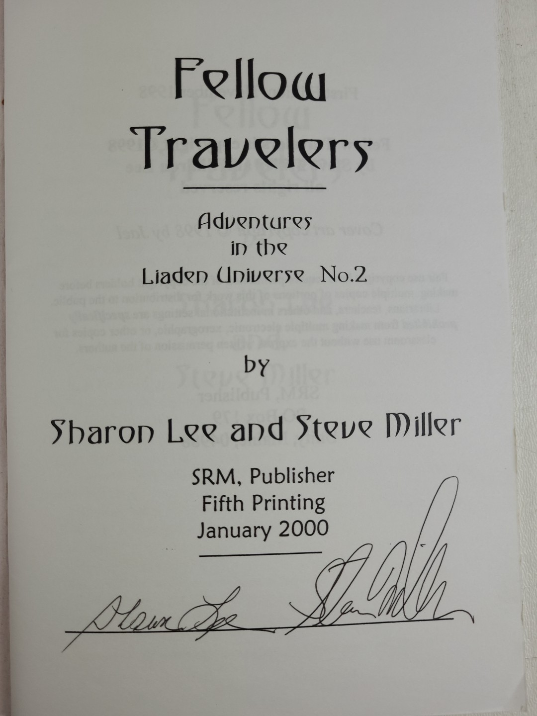 *SIGNED* Lot 6 Liaden Universe Chapbooks Sharon Lee Steve Miller 1-4 6 7 Sci-Fi