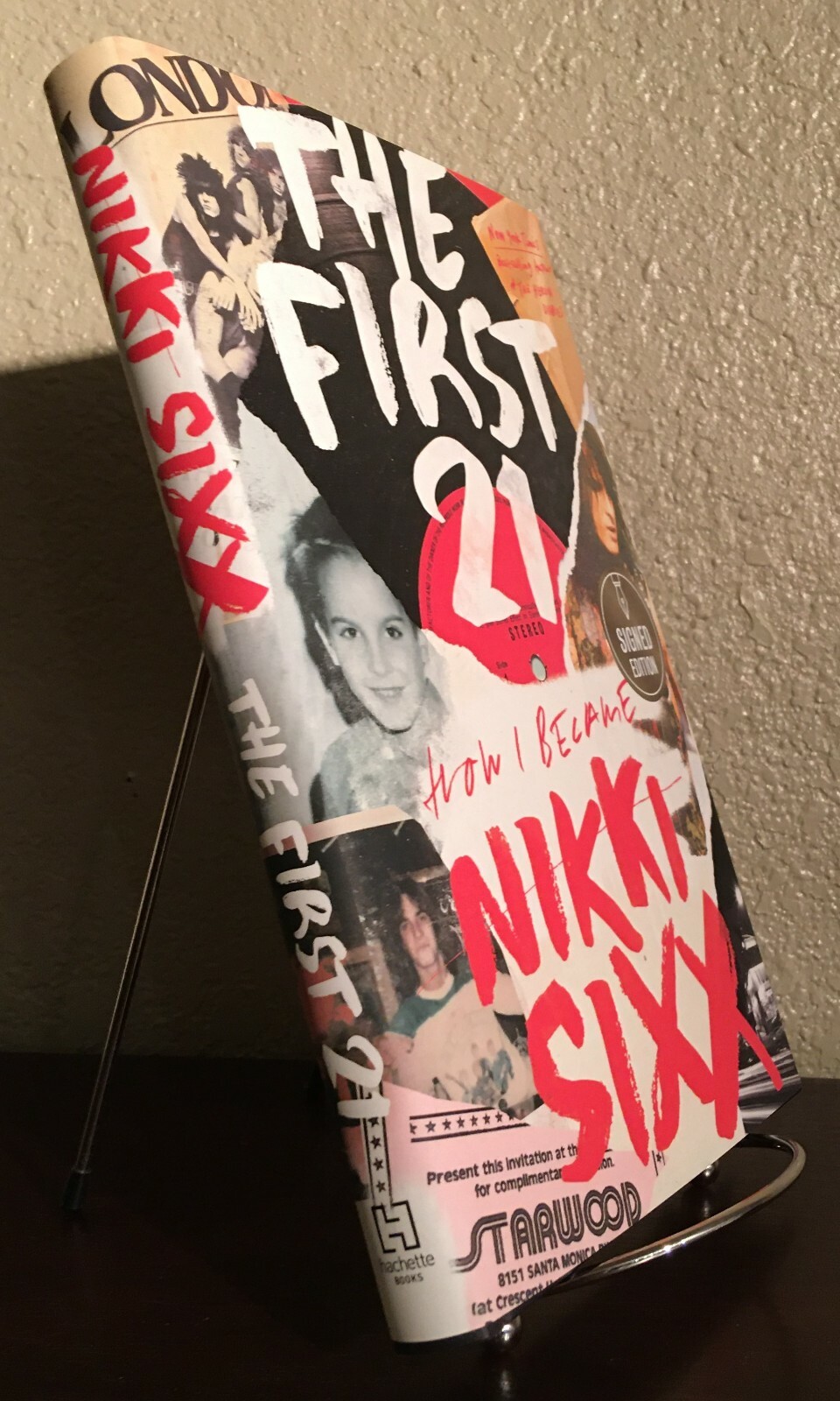 SIGNED ~ THE FIRST 21 : Memoir by Nikki Sixx (2021, Hardcover) 1st/1st
