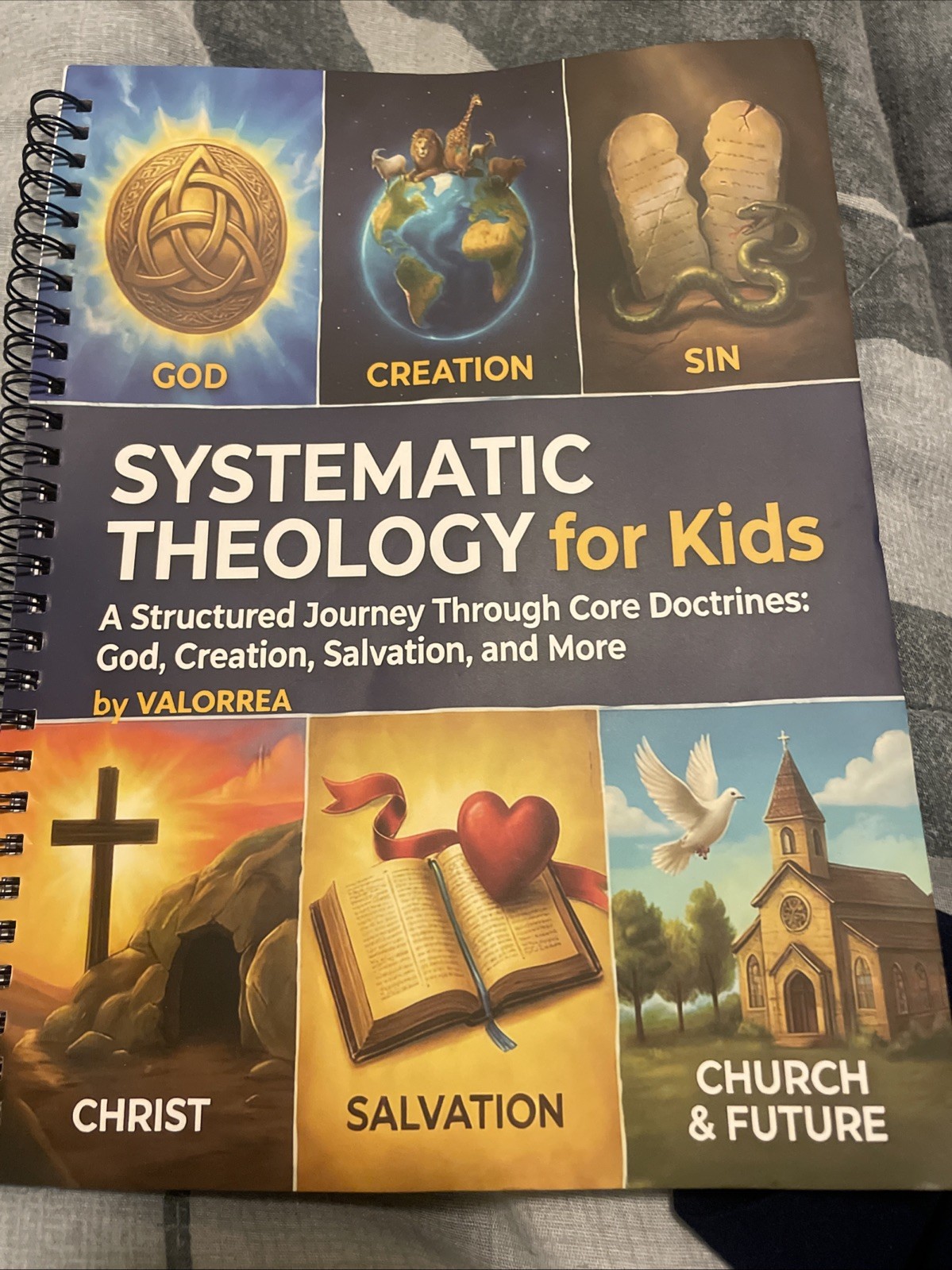 Systematic Theology for Kids: 52-Week Workbook Christian Study Children Valorrea