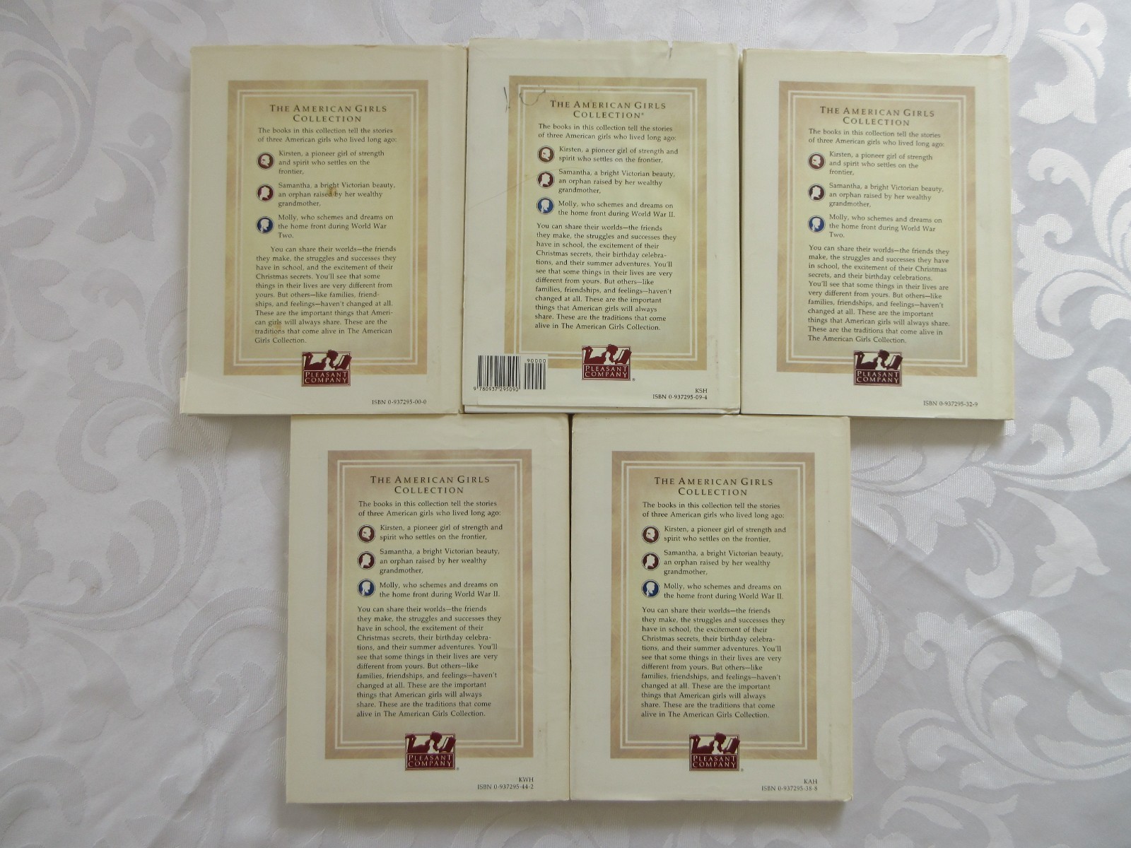 AG Pleasant Company Kirsten Hardcover BOOK Set -5, 1st PRINTING, 1ST ED. 1986
