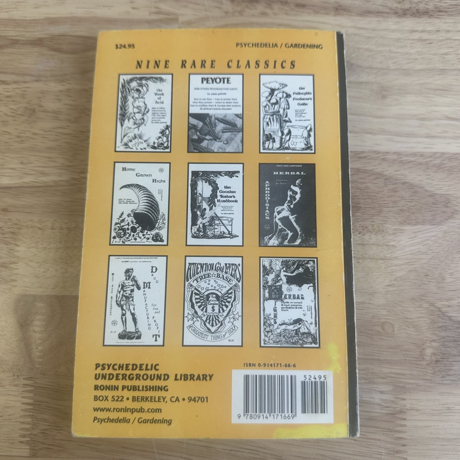 Psychedelic Underground Library Nine Rare Classics 1993 Ronin Publishing