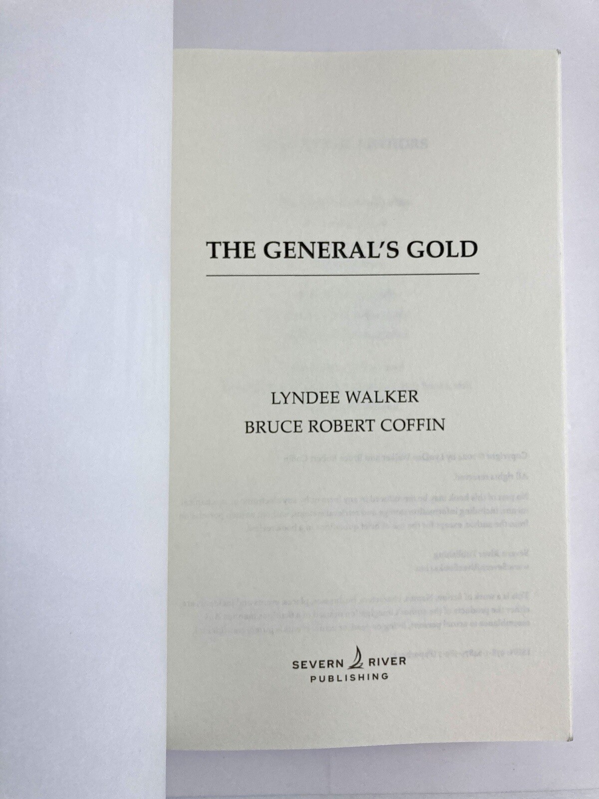 The General’s Gold The Turner & Mosley Files, LynDee Walker, Bruce Robert Coffin