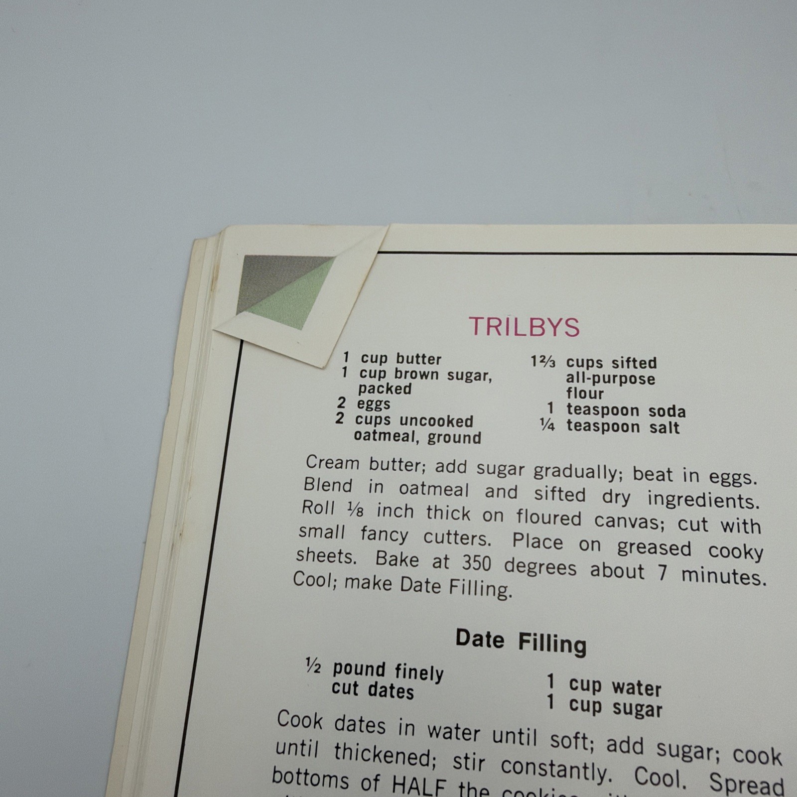 1968 WE Energies Cookie Book Wisconsin Electric Cooky Book Christmas Recipes