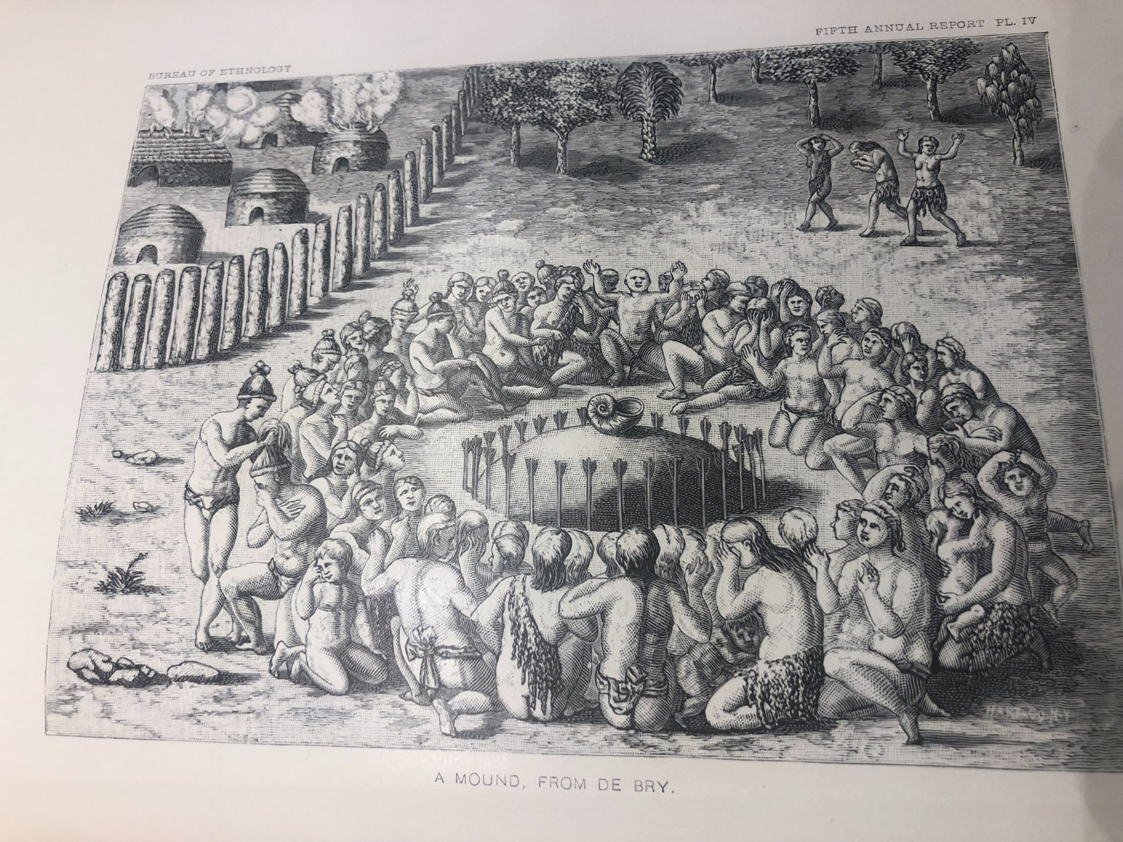 Smithsonian 5th Annual Ethnology 1883-1884 Burial Mounds, Cherokee Nation Maps