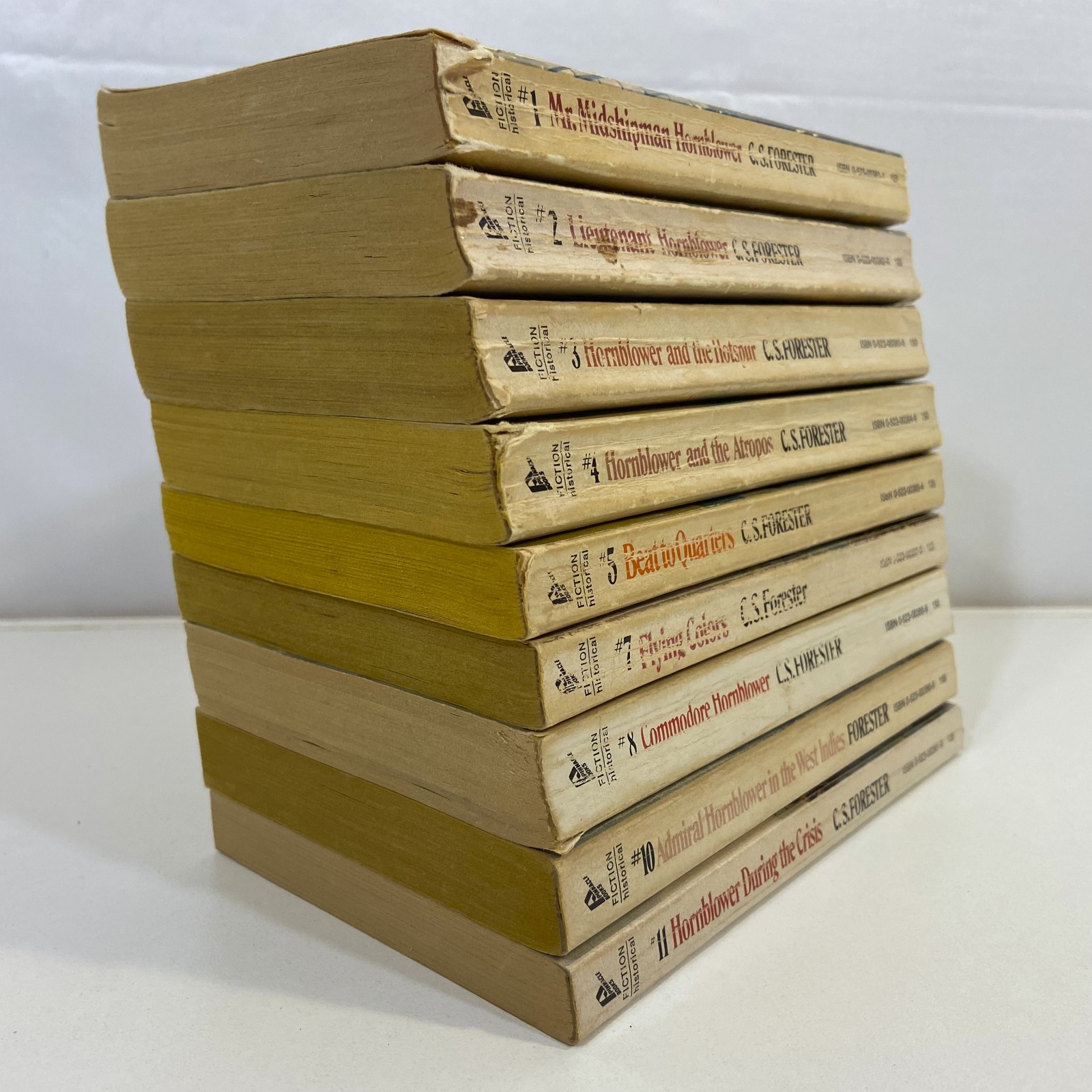 C.S. Forester 9 VTG Hornblower Saga Series Misc Volumes Pinnacle Books MMPB Lot