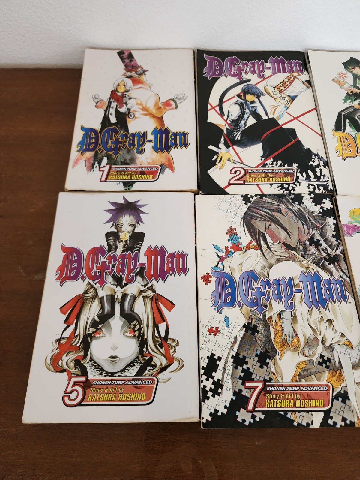 D.Gray man Volumes 1,2,3,4,5,7,20,21 Manga Lot of 8, English Shonen Jump Anime