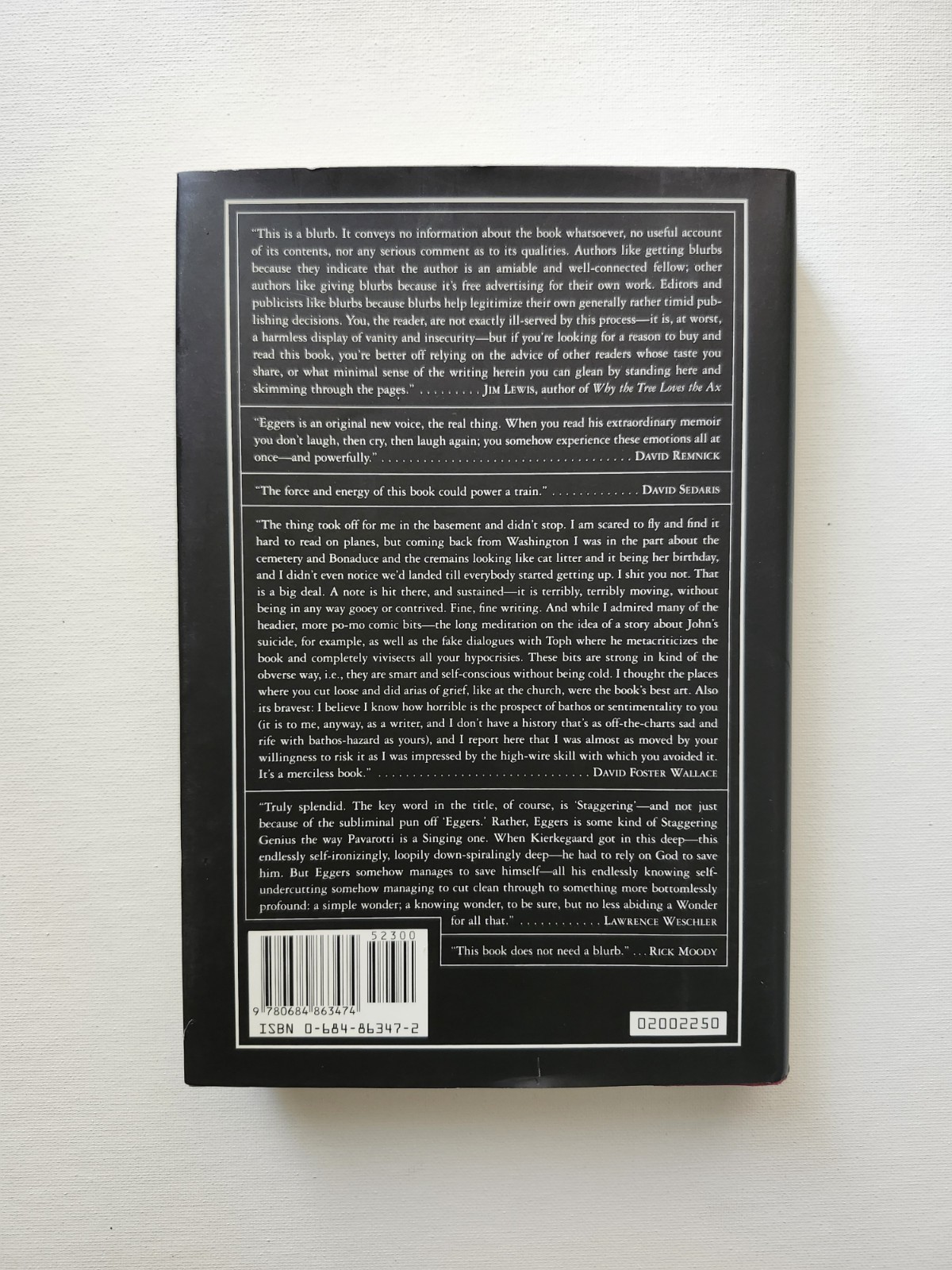 A Heartbreaking Work Of Staggering Genius By David Eggers (SIGNED/INSCRIBED, HC)