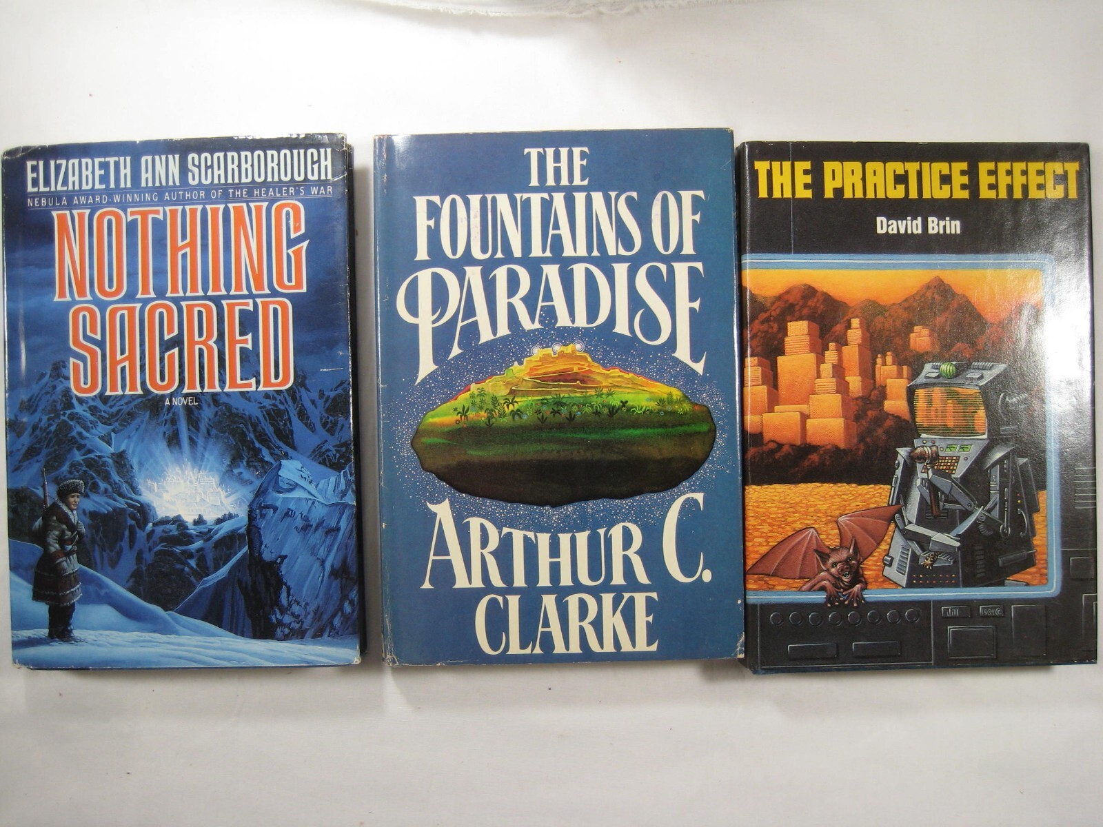 Lot 17 books Science Fiction HC Arthur C. Clarke Anne McCaff. Carl Sagan +Lot 9A