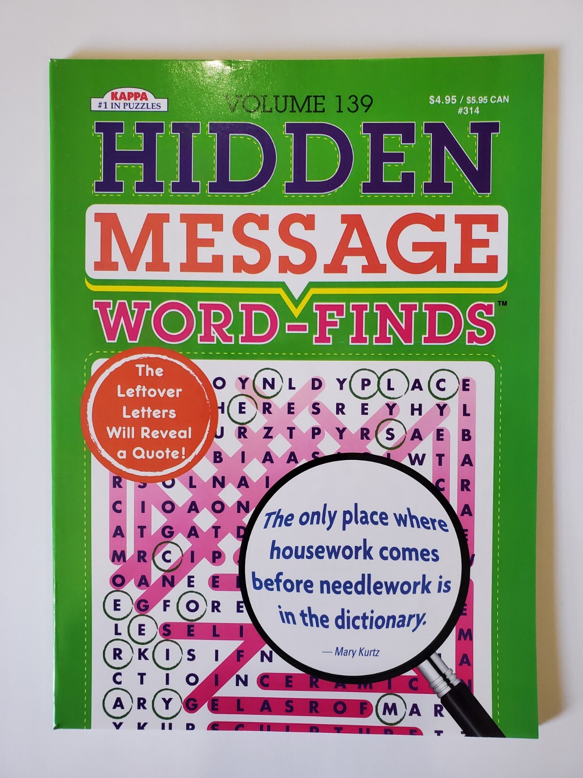 Hidden Message Word-Finds Puzzle Books Kappa Games,Search,Hunt~Pick up to 15Vols