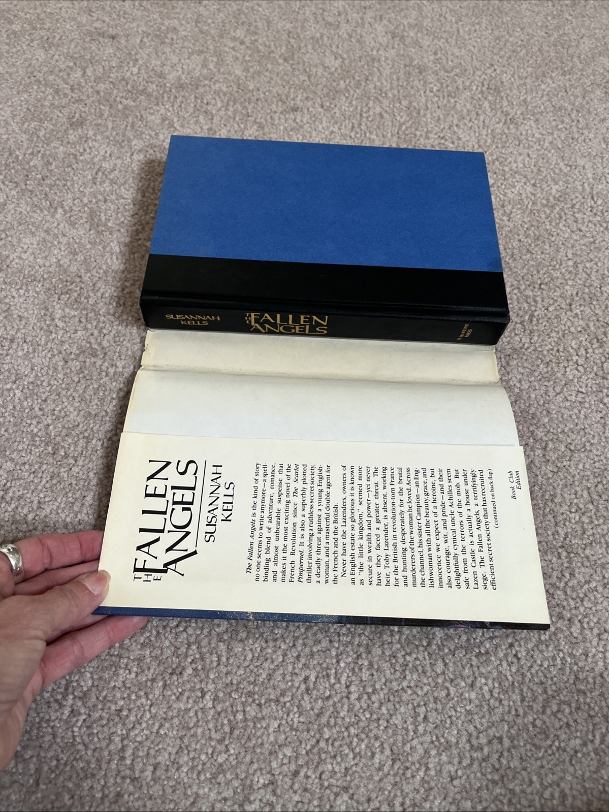 The Fallen Angels by Susannah Kells Vintage 1984 Hardcover Book W/Dust Jacket