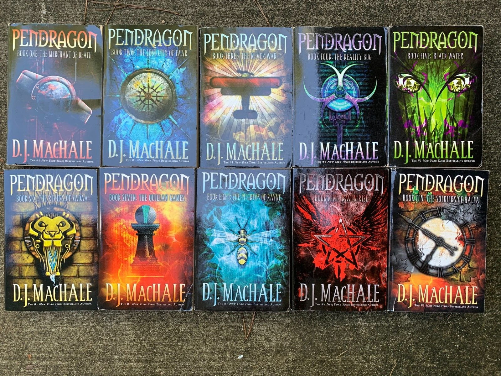 Pendragon complete series 1-10 set MacHale 1 2 3 4 5 6 7 8 9 10 PB/HB mixed lot