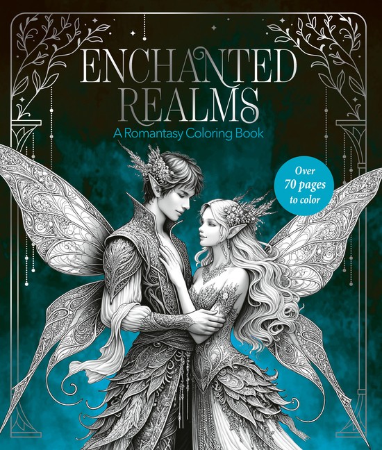 Enchanted Realms: A Romantasy Coloring Book Paperback by Farshore